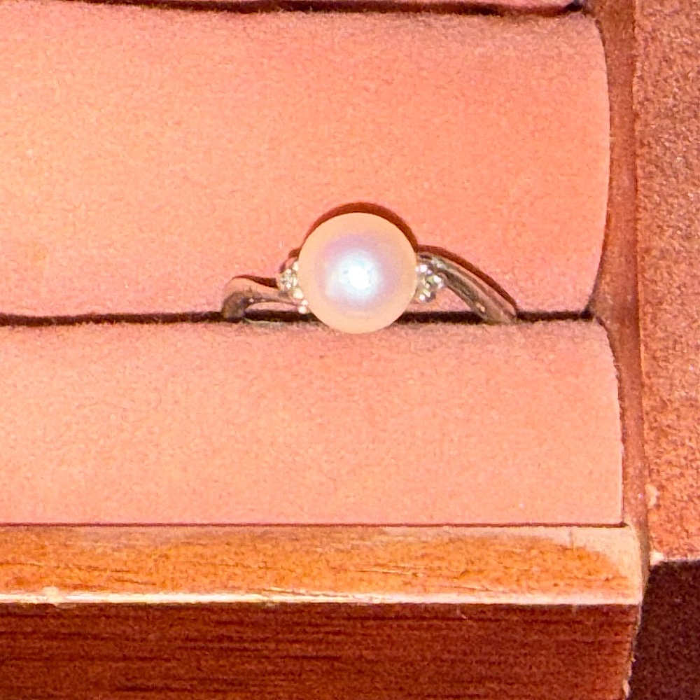 Na Hoku Elegant Pink Freshwater Pearl Ring Size 7